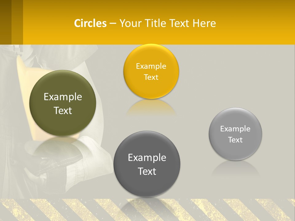 A Construction Worker Holding A Hard Hat Powerpoint Presentation PowerPoint Template