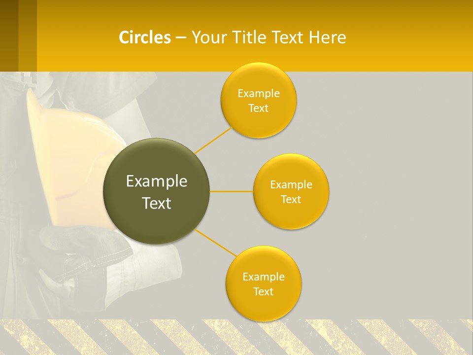 A Construction Worker Holding A Hard Hat Powerpoint Presentation PowerPoint Template