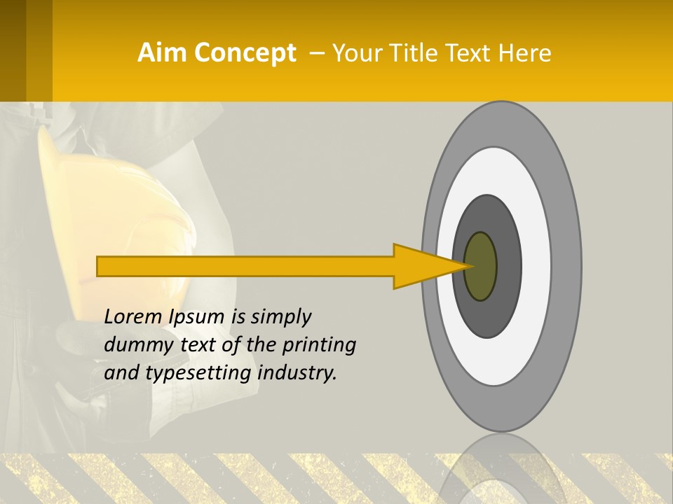 A Construction Worker Holding A Hard Hat Powerpoint Presentation PowerPoint Template