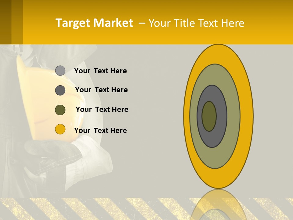 A Construction Worker Holding A Hard Hat Powerpoint Presentation PowerPoint Template