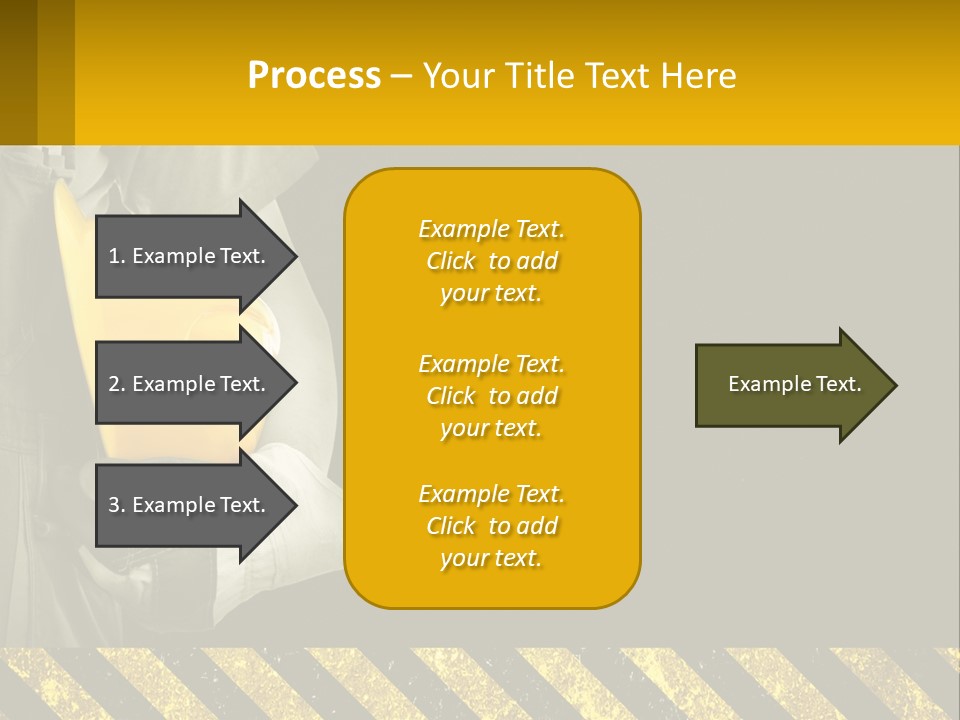A Construction Worker Holding A Hard Hat Powerpoint Presentation PowerPoint Template