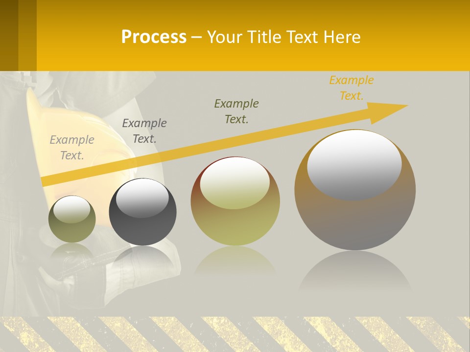 A Construction Worker Holding A Hard Hat Powerpoint Presentation PowerPoint Template