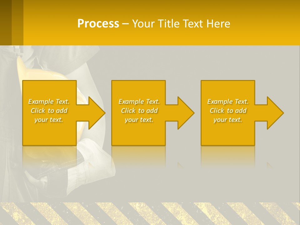 A Construction Worker Holding A Hard Hat Powerpoint Presentation PowerPoint Template