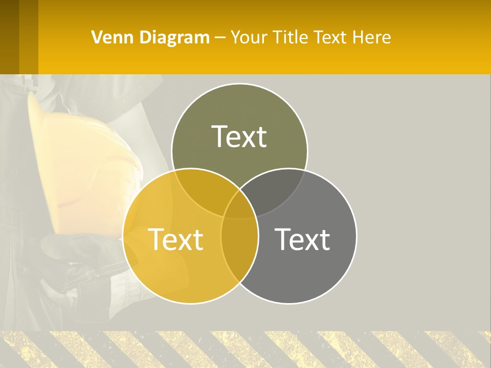 A Construction Worker Holding A Hard Hat Powerpoint Presentation PowerPoint Template