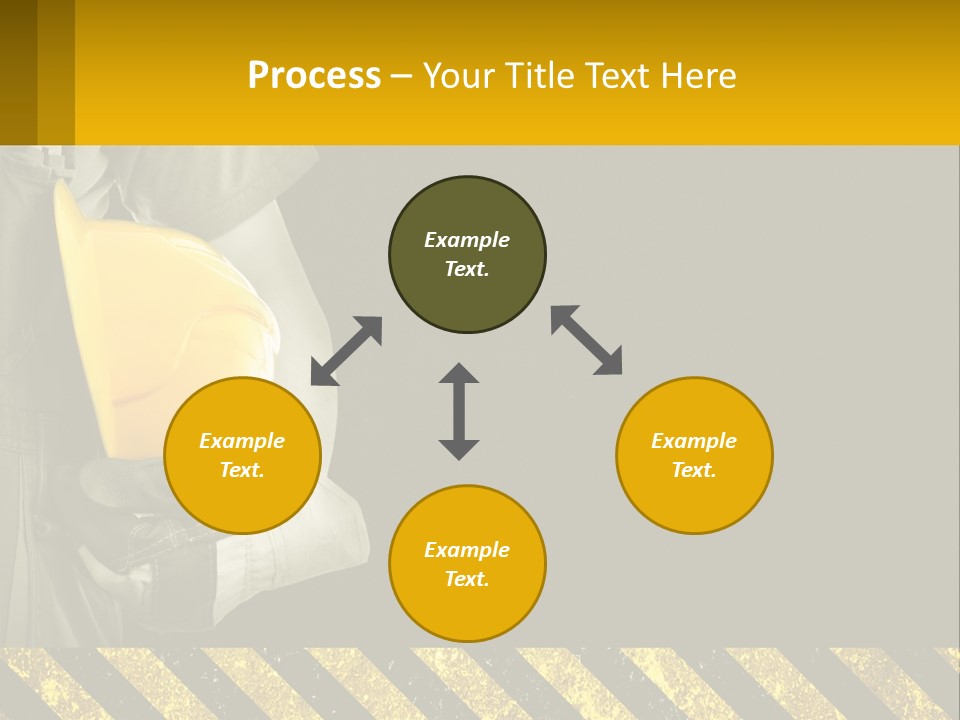 A Construction Worker Holding A Hard Hat Powerpoint Presentation PowerPoint Template