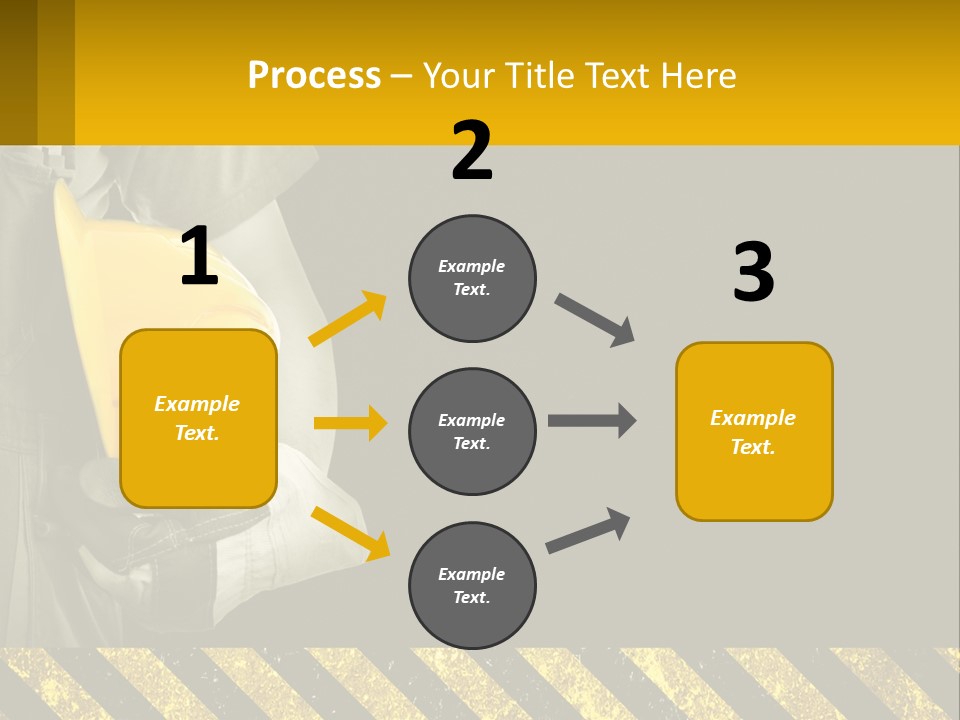 A Construction Worker Holding A Hard Hat Powerpoint Presentation PowerPoint Template