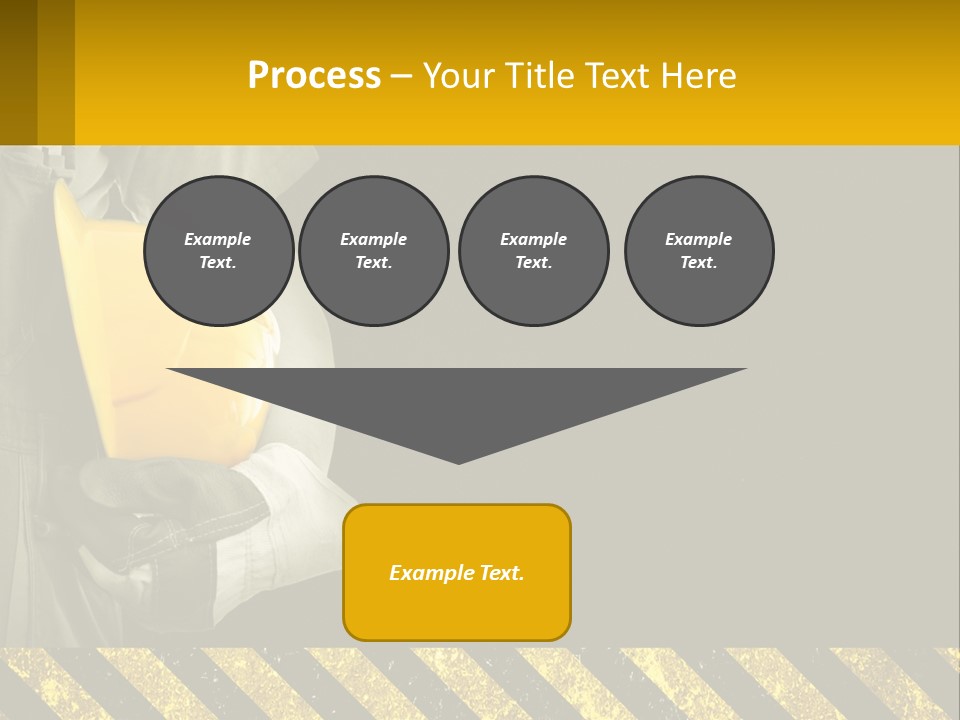 A Construction Worker Holding A Hard Hat Powerpoint Presentation PowerPoint Template