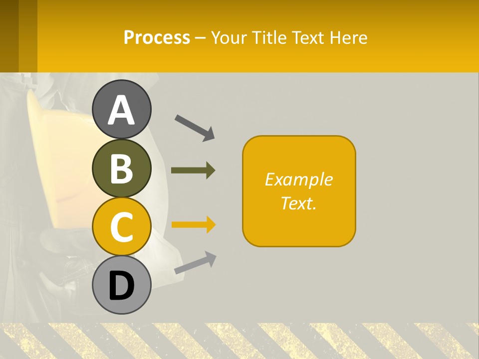 A Construction Worker Holding A Hard Hat Powerpoint Presentation PowerPoint Template