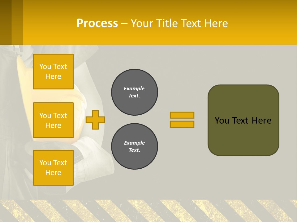 A Construction Worker Holding A Hard Hat Powerpoint Presentation PowerPoint Template