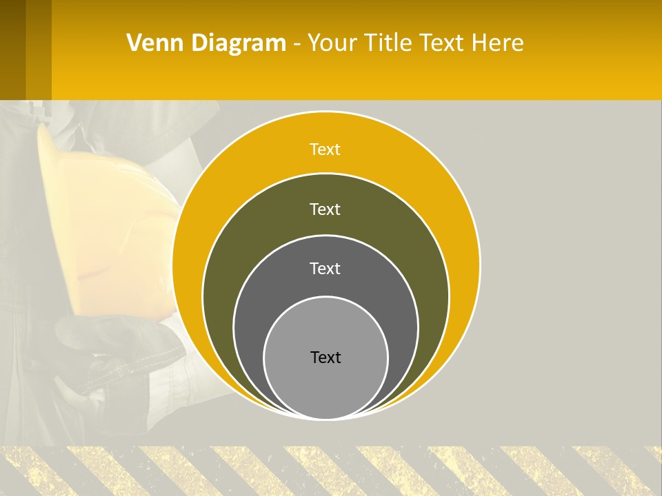 A Construction Worker Holding A Hard Hat Powerpoint Presentation PowerPoint Template
