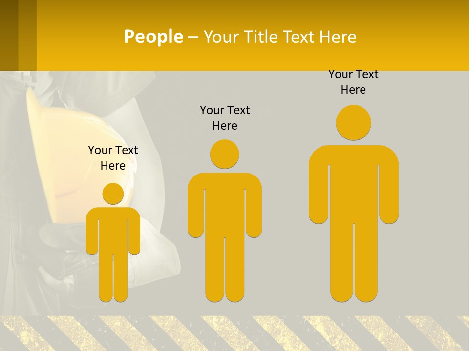 A Construction Worker Holding A Hard Hat Powerpoint Presentation PowerPoint Template