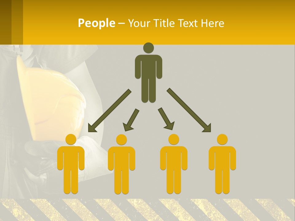 A Construction Worker Holding A Hard Hat Powerpoint Presentation PowerPoint Template