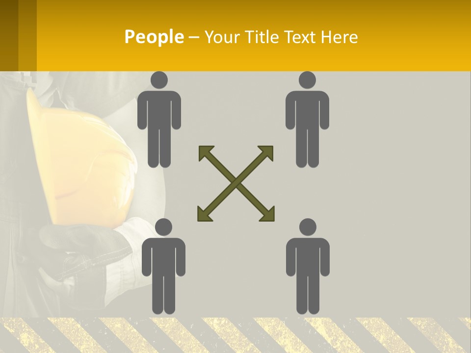 A Construction Worker Holding A Hard Hat Powerpoint Presentation PowerPoint Template