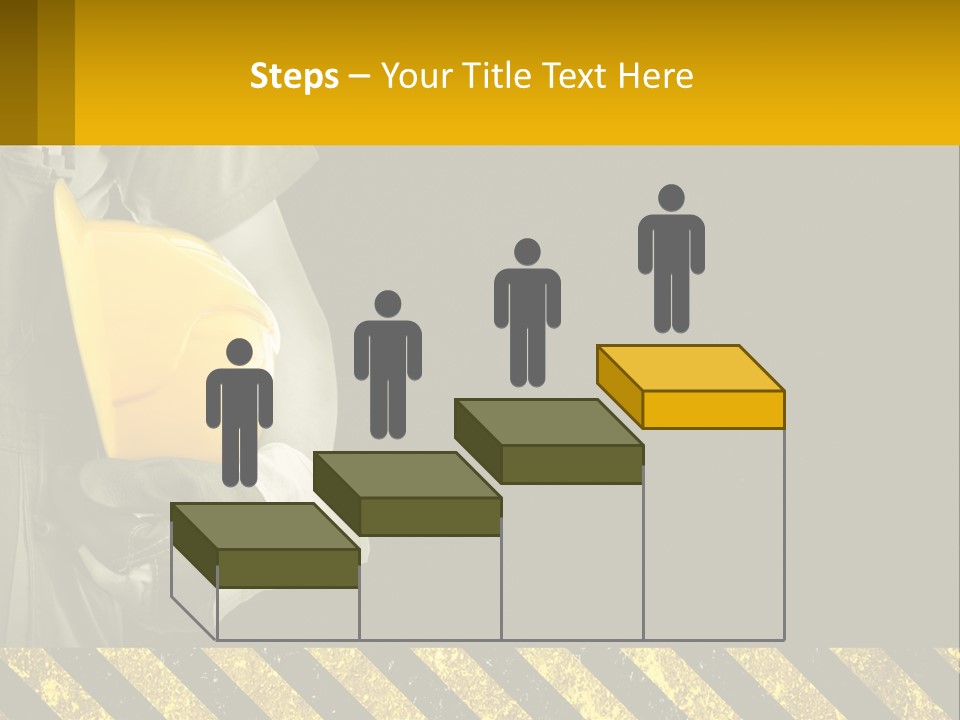 A Construction Worker Holding A Hard Hat Powerpoint Presentation PowerPoint Template