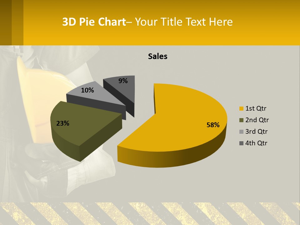 A Construction Worker Holding A Hard Hat Powerpoint Presentation PowerPoint Template
