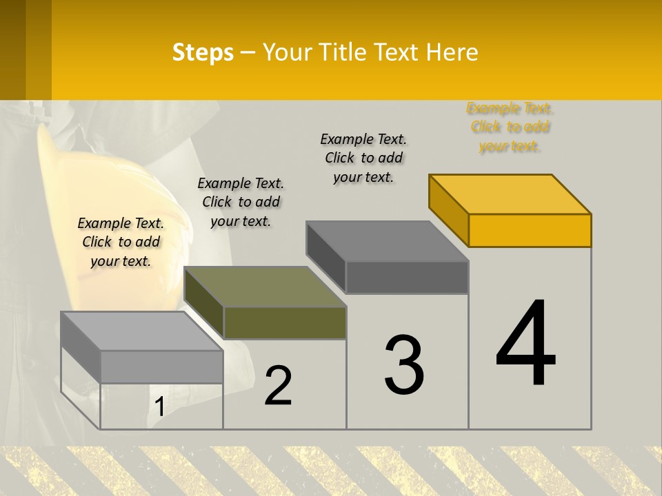 A Construction Worker Holding A Hard Hat Powerpoint Presentation PowerPoint Template