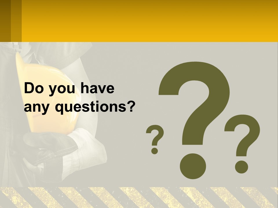 A Construction Worker Holding A Hard Hat Powerpoint Presentation PowerPoint Template