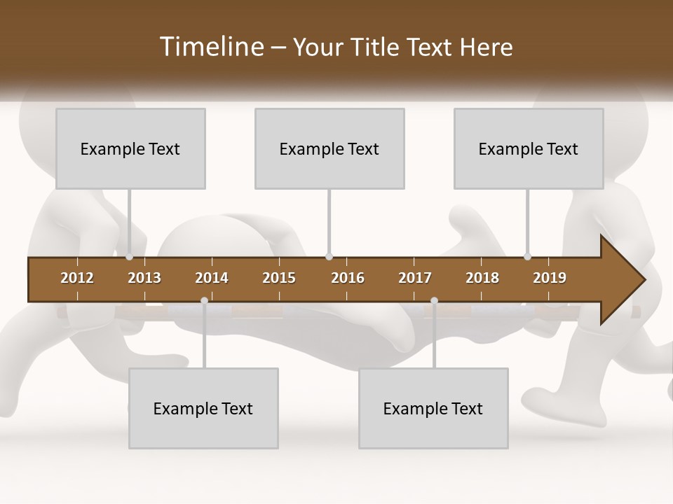A Group Of People Pushing A Man On A Stretcher PowerPoint Template