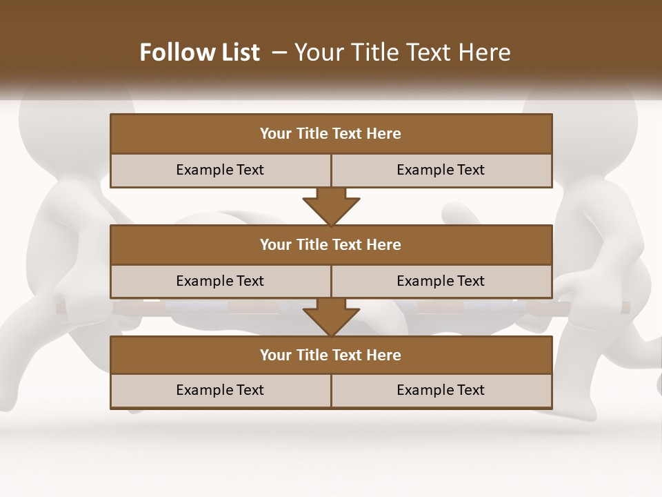 A Group Of People Pushing A Man On A Stretcher PowerPoint Template