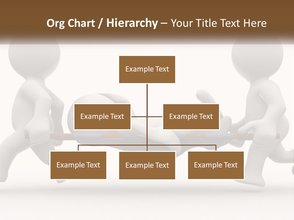 A Group Of People Pushing A Man On A Stretcher PowerPoint Template
