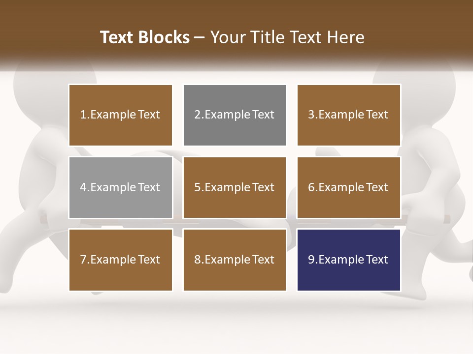 A Group Of People Pushing A Man On A Stretcher PowerPoint Template