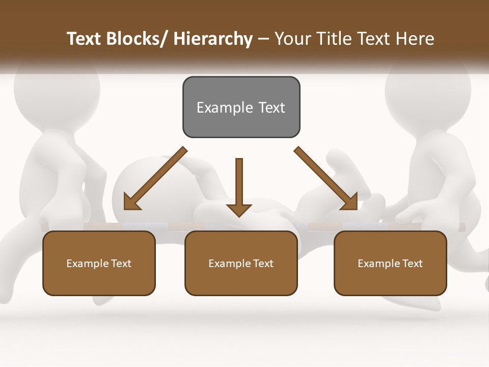 A Group Of People Pushing A Man On A Stretcher PowerPoint Template
