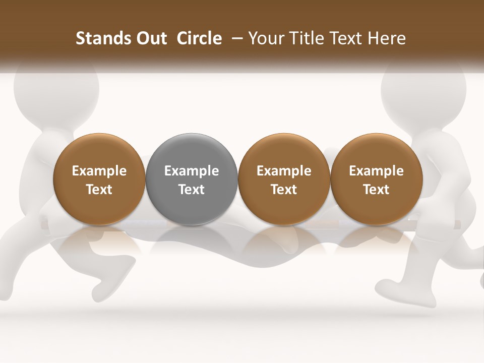 A Group Of People Pushing A Man On A Stretcher PowerPoint Template