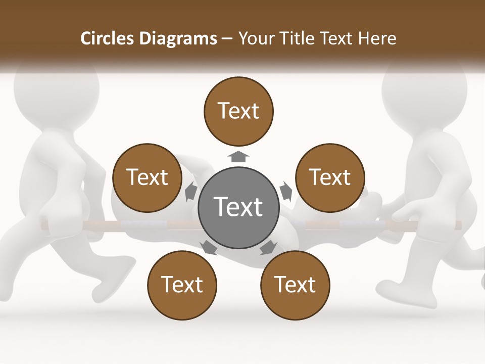 A Group Of People Pushing A Man On A Stretcher PowerPoint Template