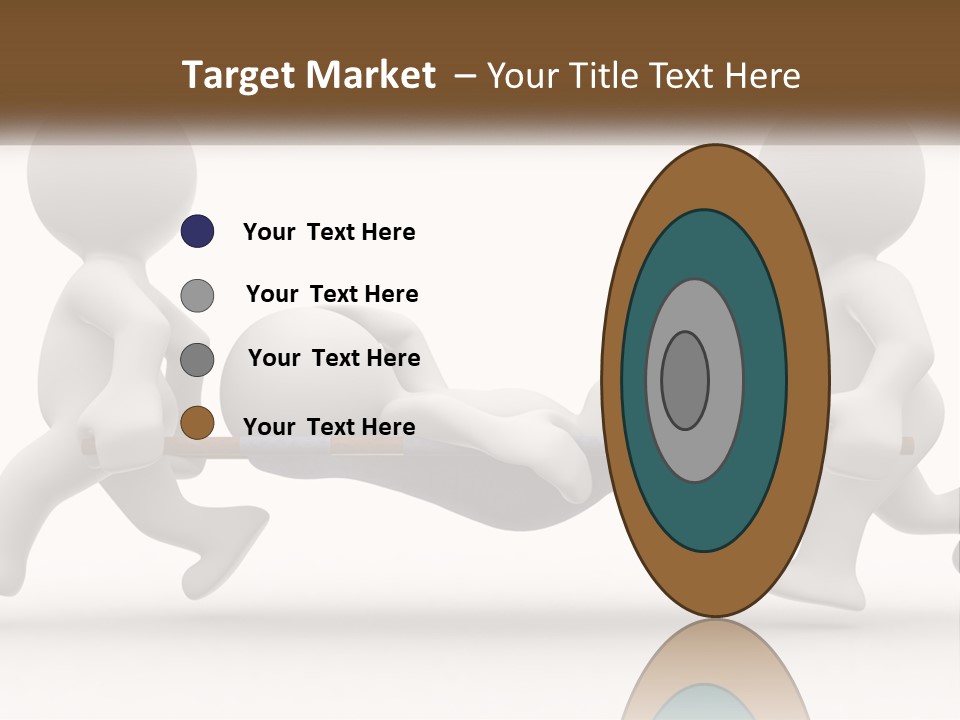 A Group Of People Pushing A Man On A Stretcher PowerPoint Template