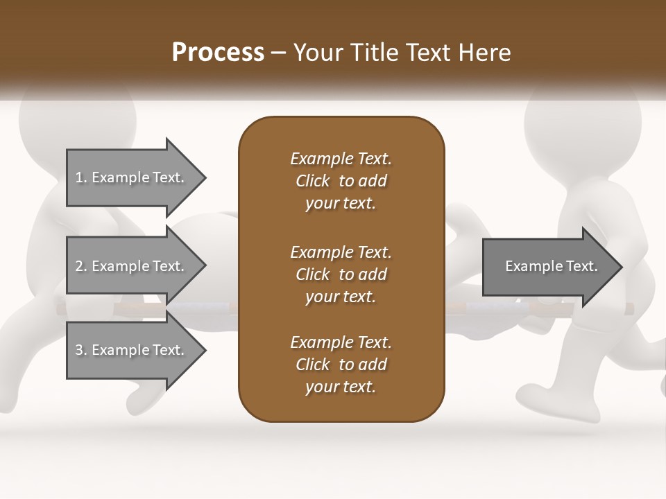 A Group Of People Pushing A Man On A Stretcher PowerPoint Template