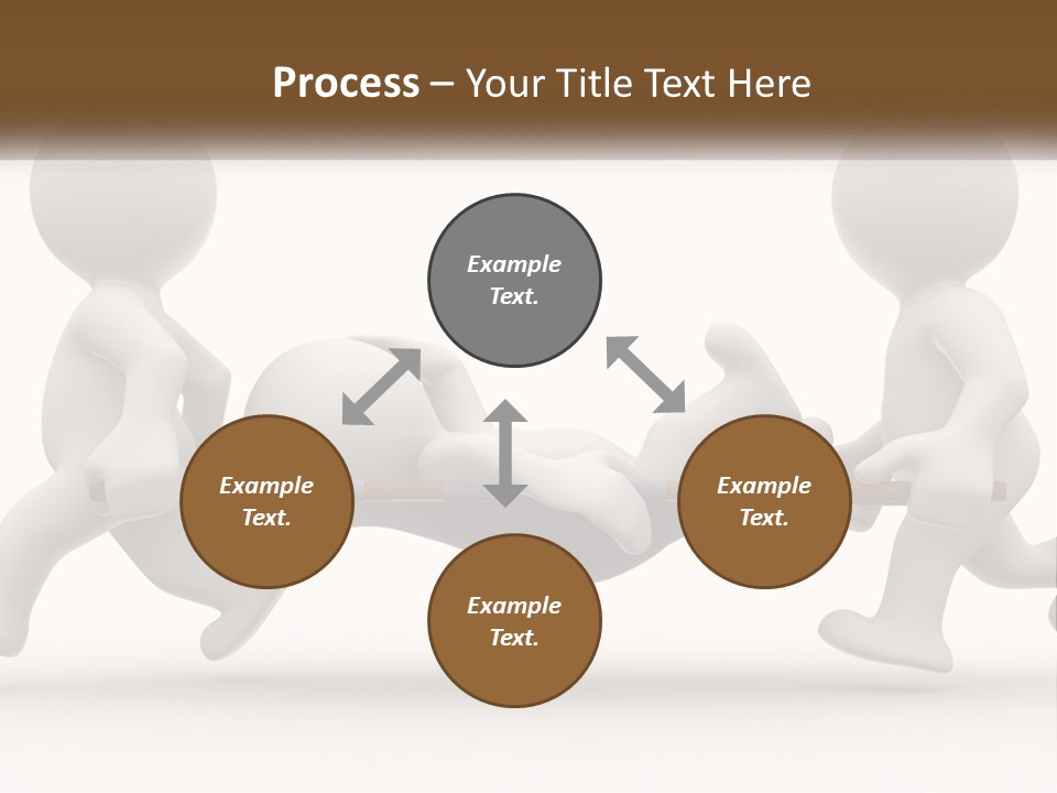 A Group Of People Pushing A Man On A Stretcher PowerPoint Template