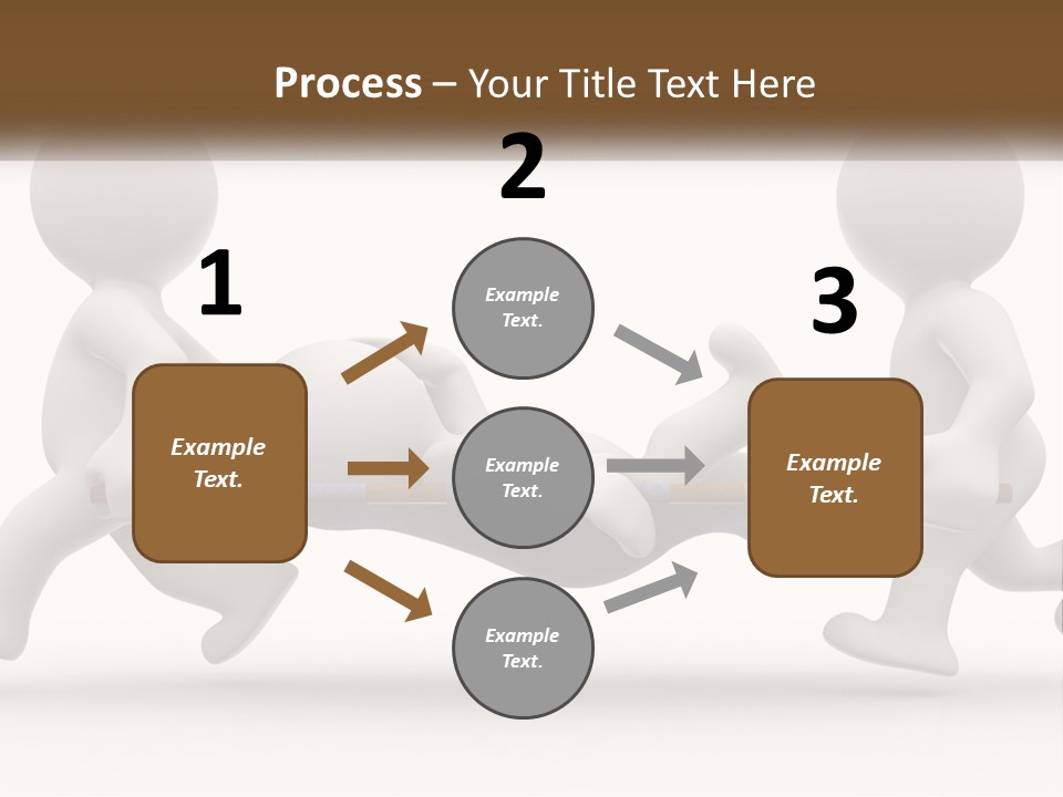 A Group Of People Pushing A Man On A Stretcher PowerPoint Template
