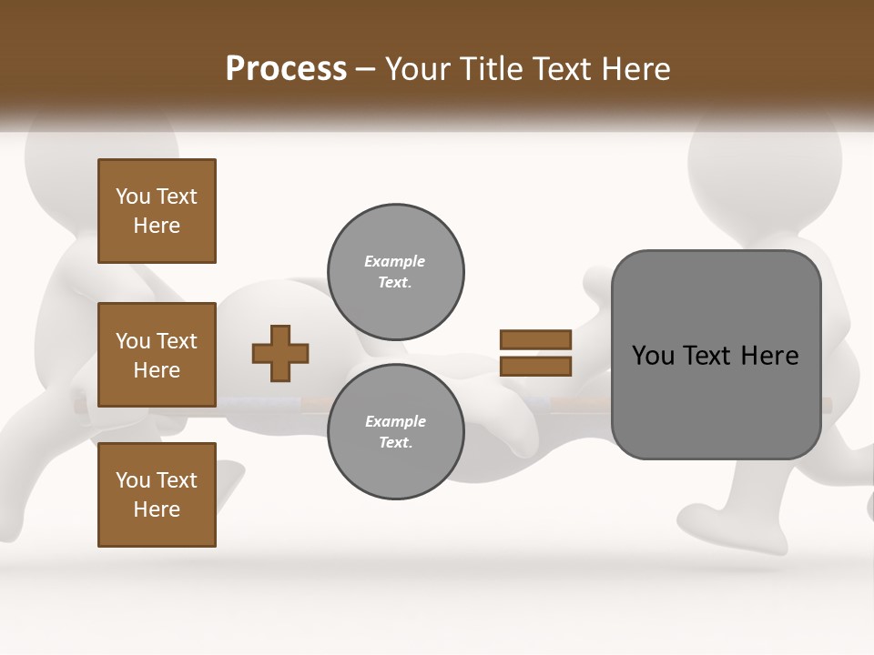 A Group Of People Pushing A Man On A Stretcher PowerPoint Template