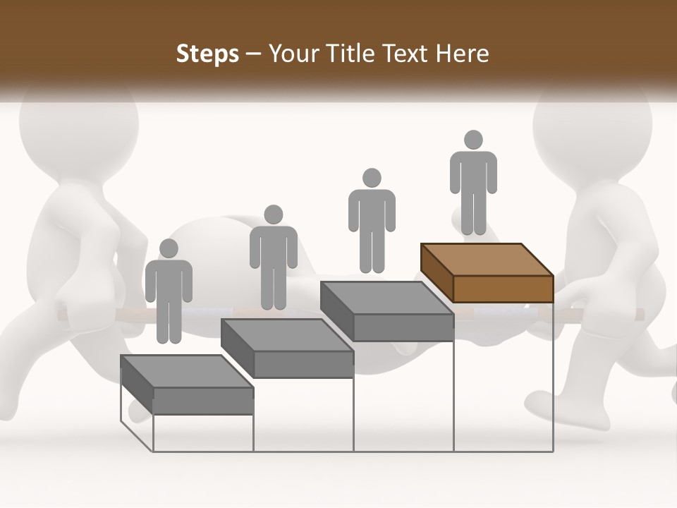 A Group Of People Pushing A Man On A Stretcher PowerPoint Template