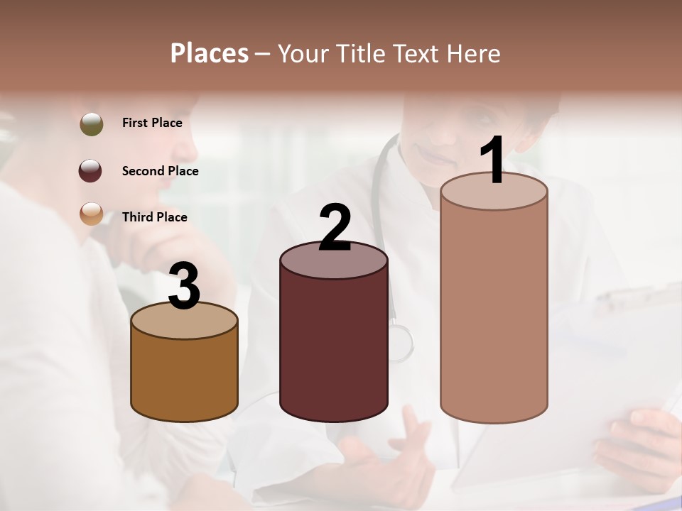 A Doctor And A Patient Are Discussing Something PowerPoint Template