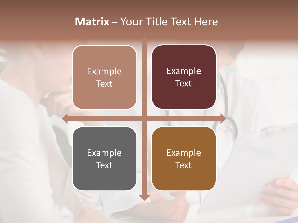 A Doctor And A Patient Are Discussing Something PowerPoint Template