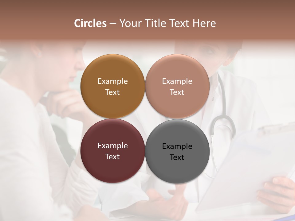 A Doctor And A Patient Are Discussing Something PowerPoint Template