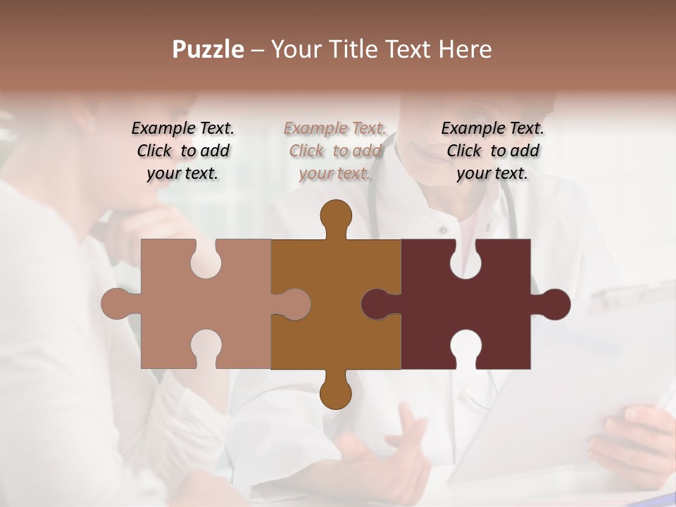 A Doctor And A Patient Are Discussing Something PowerPoint Template