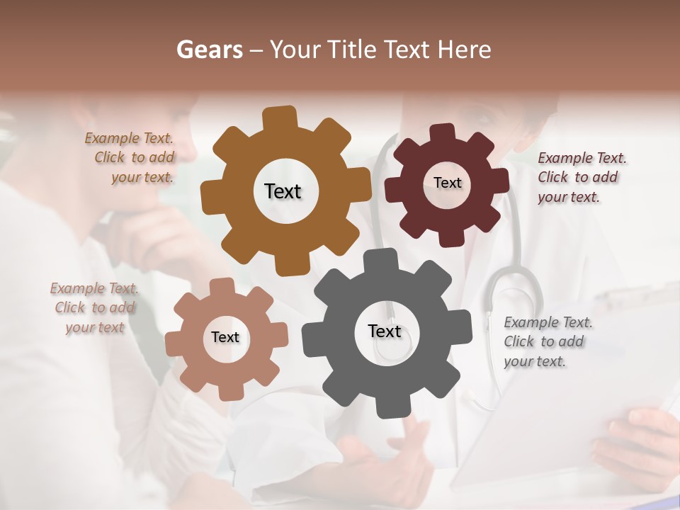 A Doctor And A Patient Are Discussing Something PowerPoint Template
