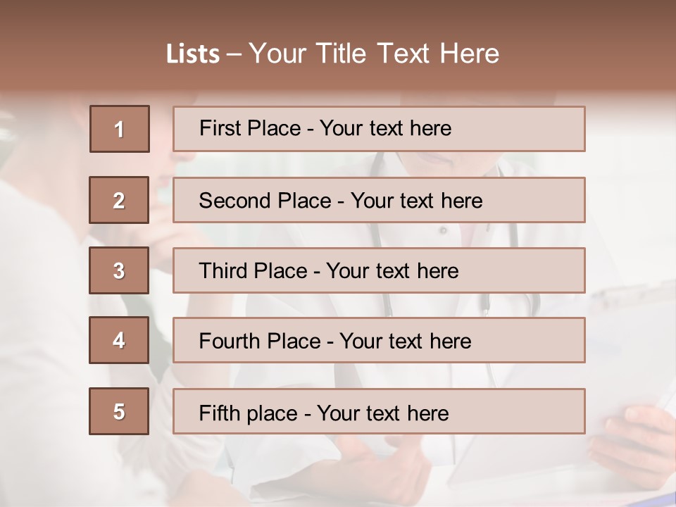 A Doctor And A Patient Are Discussing Something PowerPoint Template