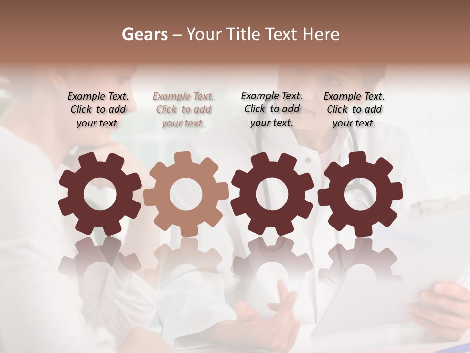 A Doctor And A Patient Are Discussing Something PowerPoint Template