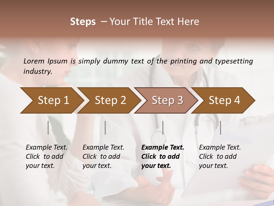 A Doctor And A Patient Are Discussing Something PowerPoint Template