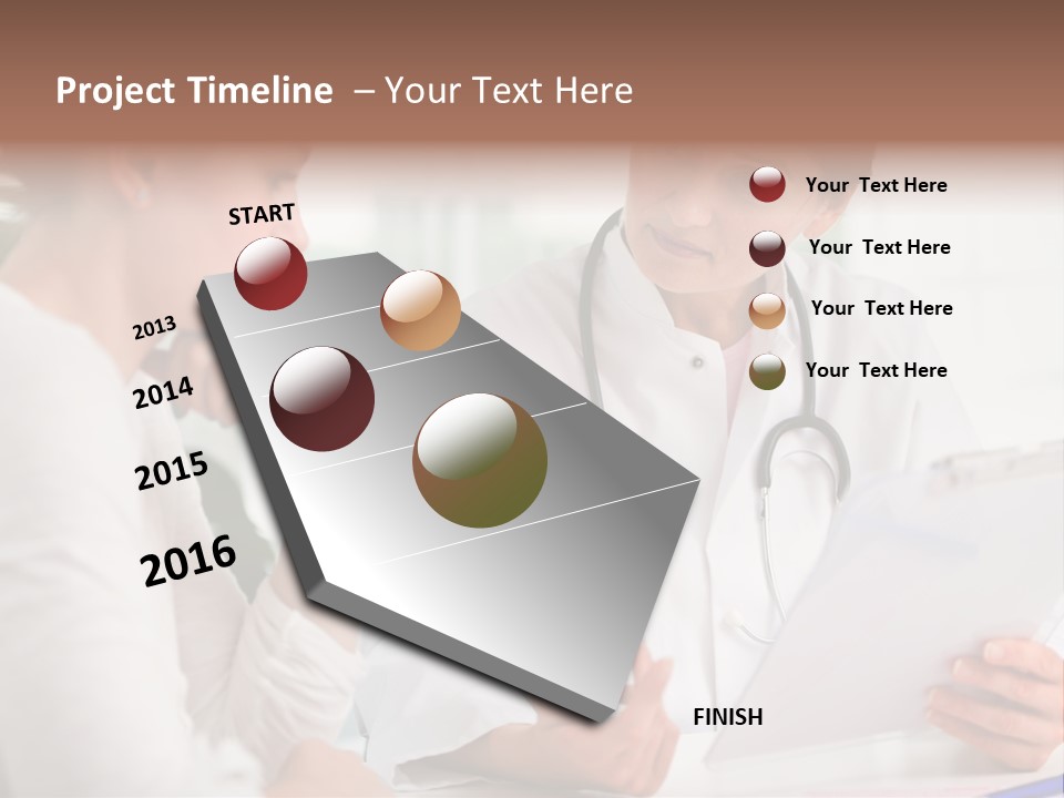 A Doctor And A Patient Are Discussing Something PowerPoint Template