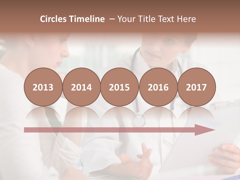 A Doctor And A Patient Are Discussing Something PowerPoint Template