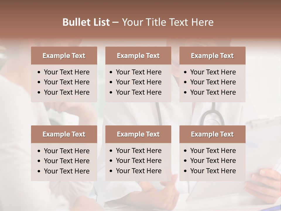 A Doctor And A Patient Are Discussing Something PowerPoint Template