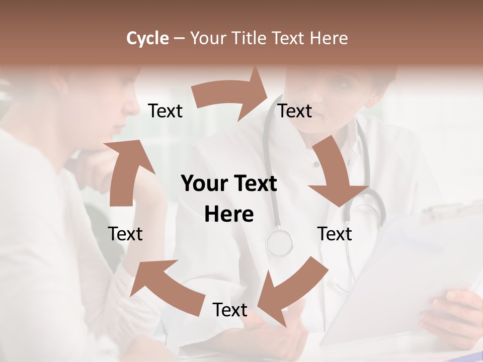 A Doctor And A Patient Are Discussing Something PowerPoint Template