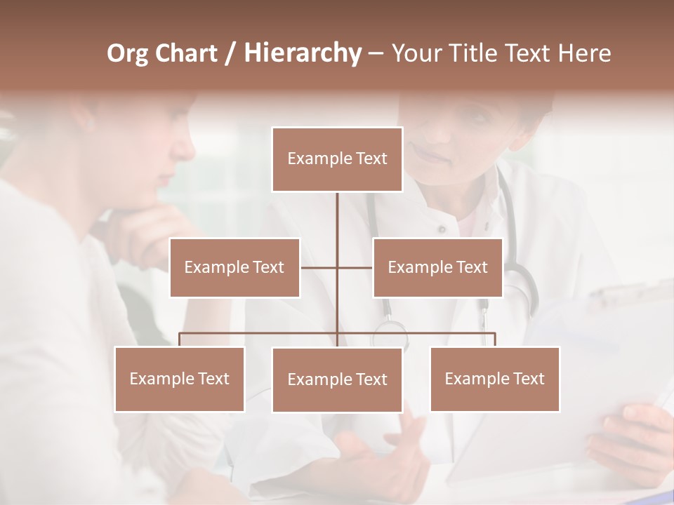 A Doctor And A Patient Are Discussing Something PowerPoint Template