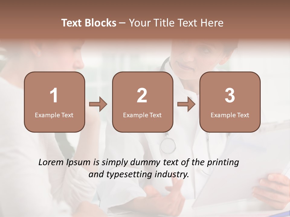 A Doctor And A Patient Are Discussing Something PowerPoint Template