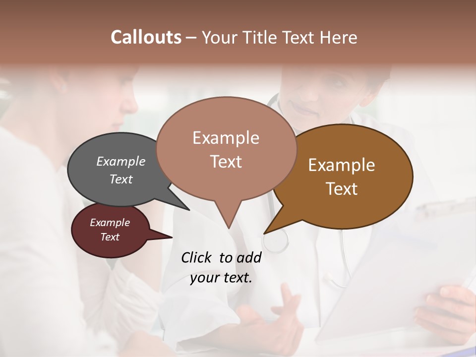 A Doctor And A Patient Are Discussing Something PowerPoint Template