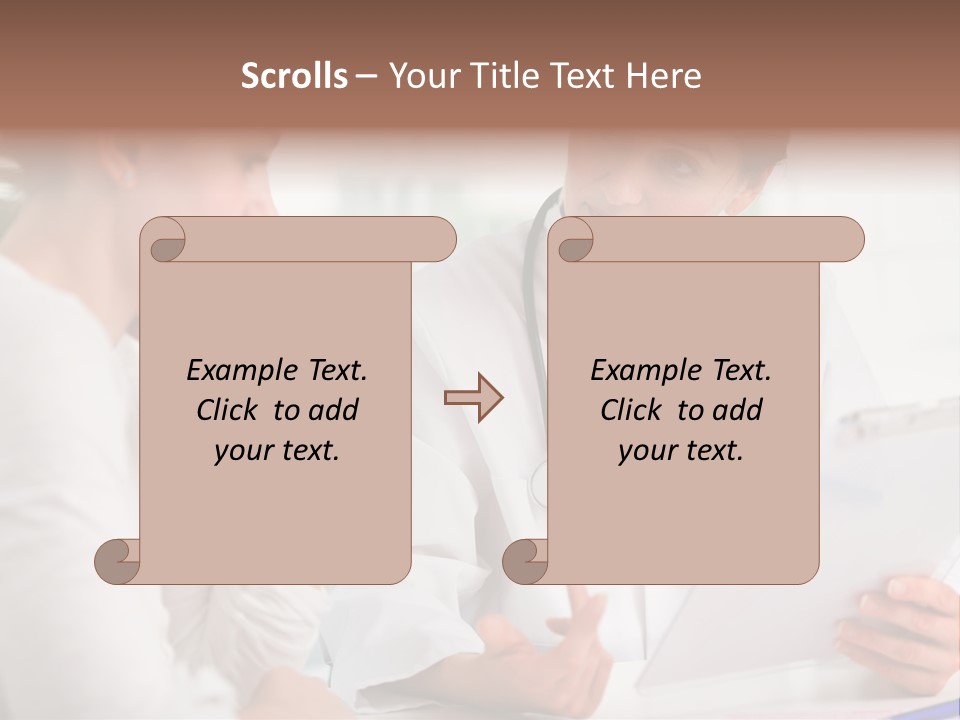 A Doctor And A Patient Are Discussing Something PowerPoint Template